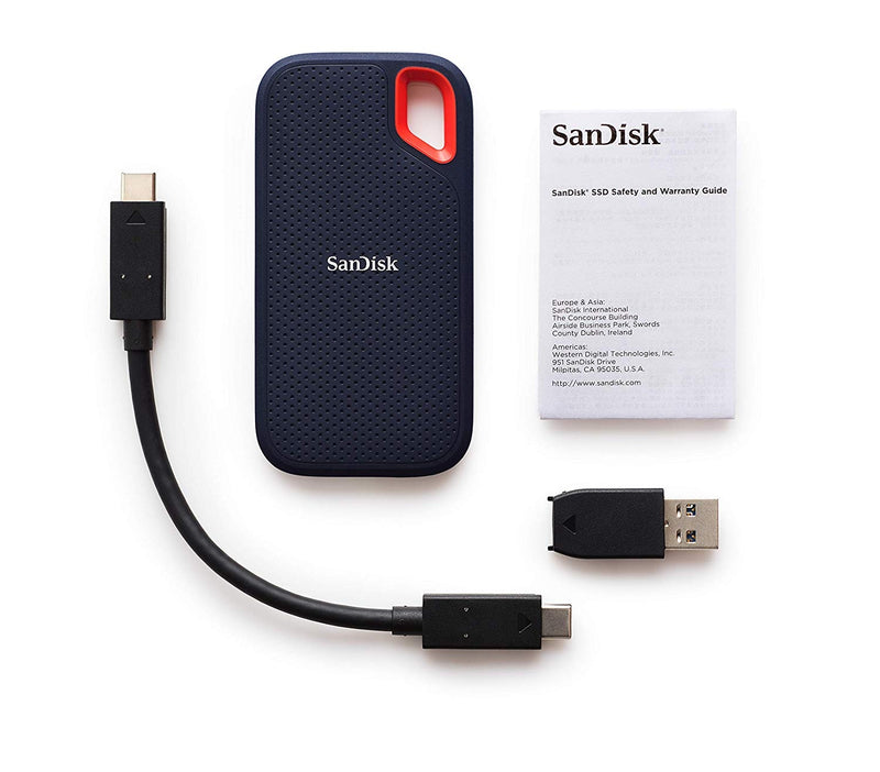 SanDisk 500GB Extreme Portable SSD USB3.1 Type-C & Type-A SDSSDE60-500G-G25 - Sale Now
