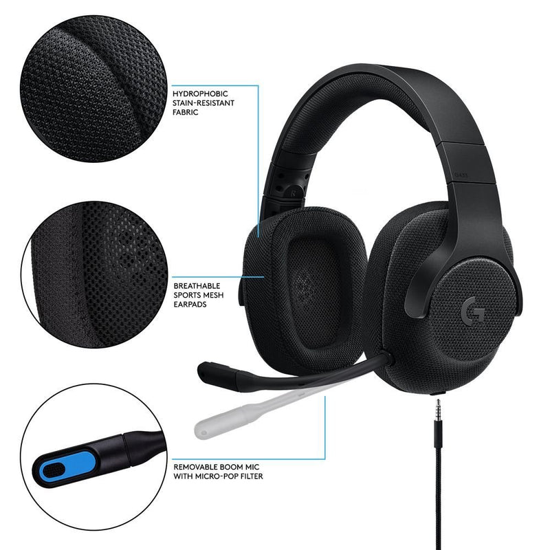 981-000670: Logitech G433 7.1 Surround Sound Wired Gaming Headset - Sale Now