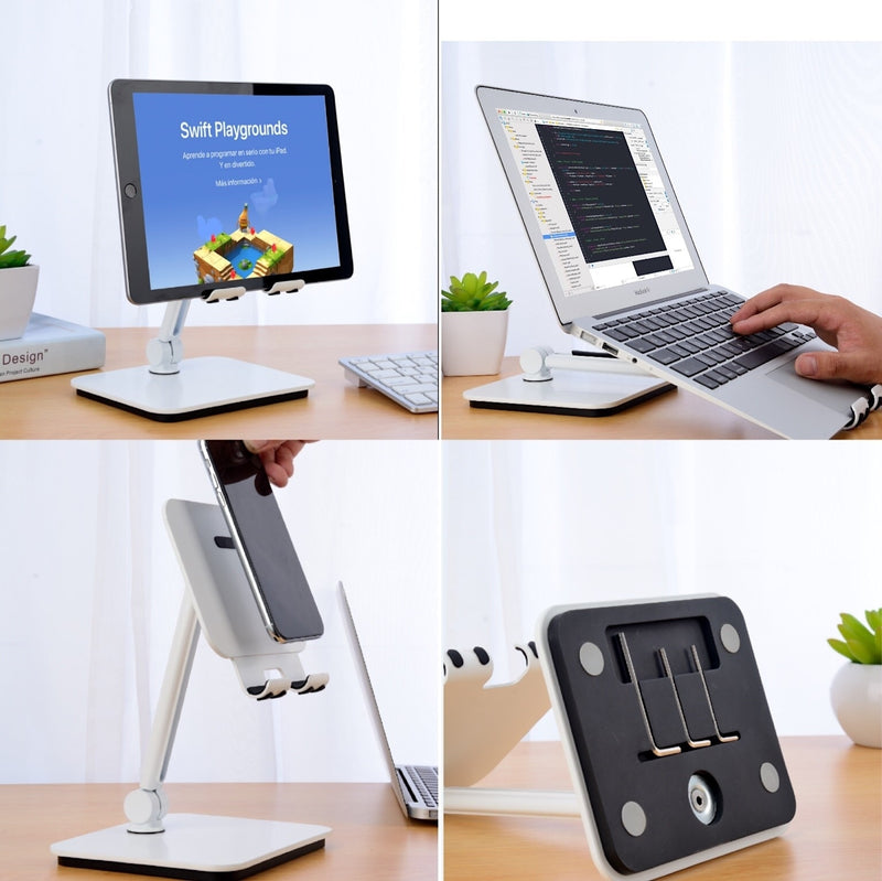 Full Motion 3 in 1 Smartphone Tablet and Notebook Holder White - Sale Now