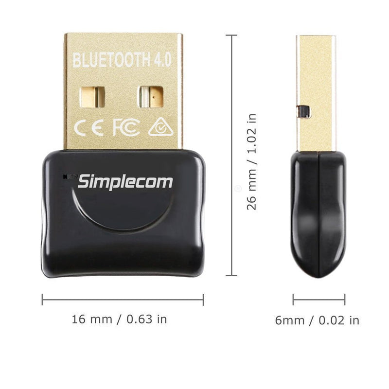 Simplecom NB407 USB Bluetooth 4.0 Widcomm Adapter Wireless Dongle with A2DP EDR - Sale Now