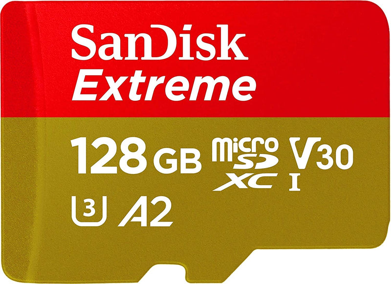SANDISK SDSQXA1-128G-GN6MN  MicroXD  Extreme A2 V30 UHS-I/U3 160R/90W  NO SD ADAPTER - Sale Now