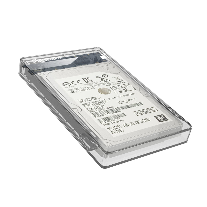 Simplecom SE203 Tool Free 2.5" SATA HDD SSD to USB 3.0 Hard Drive Enclosure Clear - Sale Now