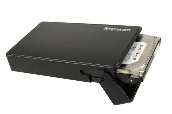 Simplecom SE325 Tool Free 3.5" SATA HDD to USB 3.0 Hard Drive Enclosure Black - Sale Now