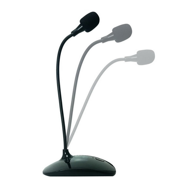Simplecom UM350 Plug and Play USB Desktop Microphone with Flexible Neck and Mute Button - Sale Now