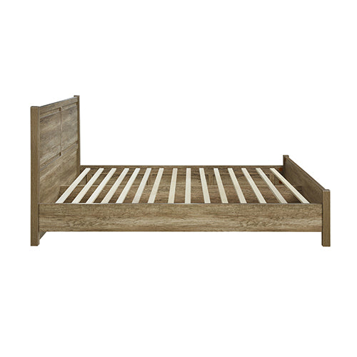 Cielo Natural Bedframe Double Size With Strong Legs Oak - Sale Now