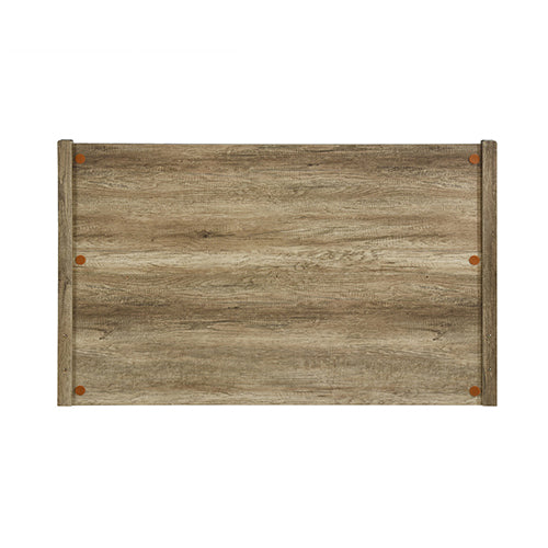Cielo Bedframe Queen Size Oak Natural Wood Like MDF Board - Sale Now
