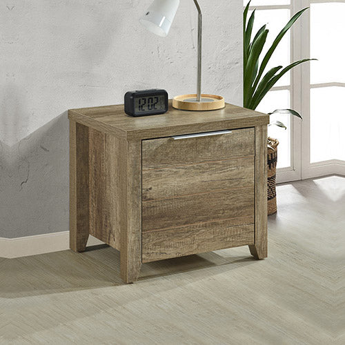 Cielo Bedside Table With Drawer Oak - Sale Now