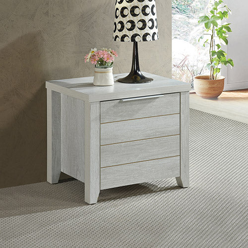 Cielo Bedside Table With Drawer White Ash - Sale Now