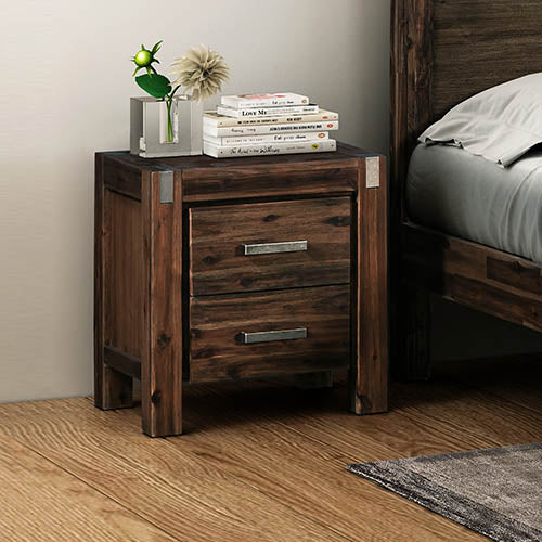 Java Bedside Table Chocolate - Sale Now