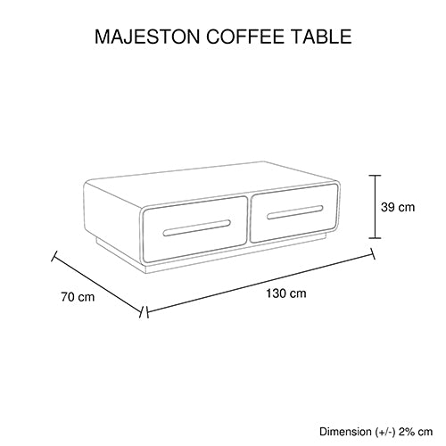 Majeston Coffee Table White Colour - Sale Now