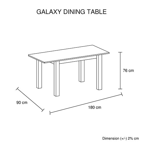 Galaxy Dining Table White Ash Colour - Sale Now