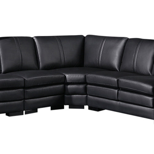 Majestic Sofa Large Size Black Colour Bonded Leather - Sale Now