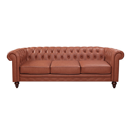Madeline 3 Seater Brown - Sale Now