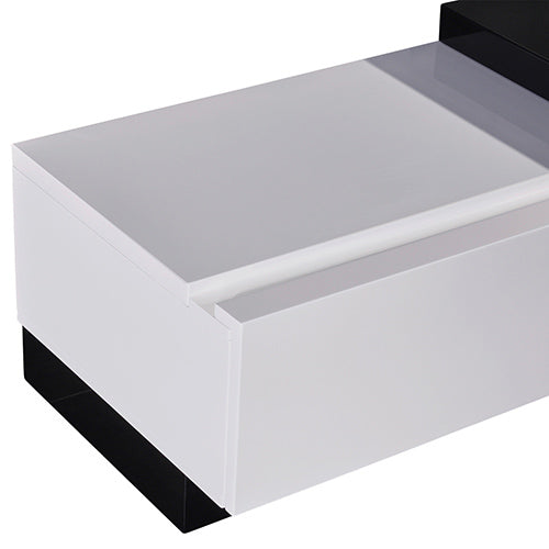 Grandora TV Cabinet Black & White Glossy Colour - Sale Now
