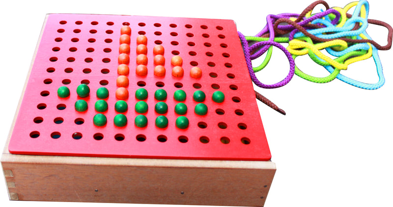 Froebel Gifts J2- Pegs And Lacing Box - Sale Now