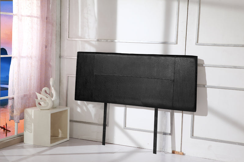 PU Leather Double Bed Headboard Bedhead - Black - Sale Now