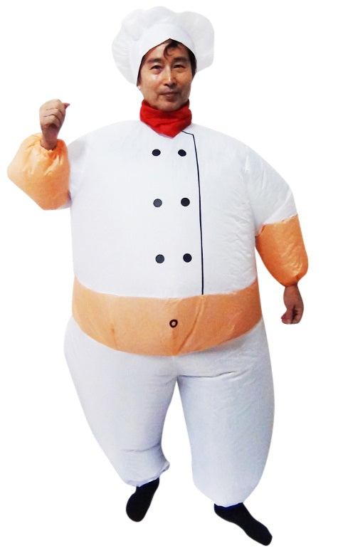 CHEF Fancy Dress Inflatable Suit -Fan Operated Costume - Sale Now