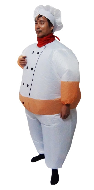 CHEF Fancy Dress Inflatable Suit -Fan Operated Costume - Sale Now