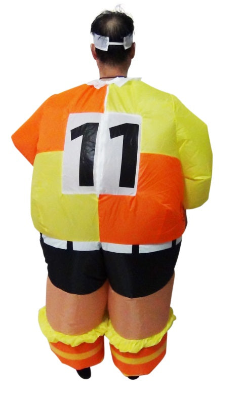 FOOTBALL Fancy Dress Inflatable Suit -Fan Operated Costume - Sale Now
