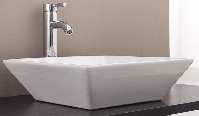 Bathroom Ceramic Rectangular Above Countertop Basin for Vanity - Sale Now
