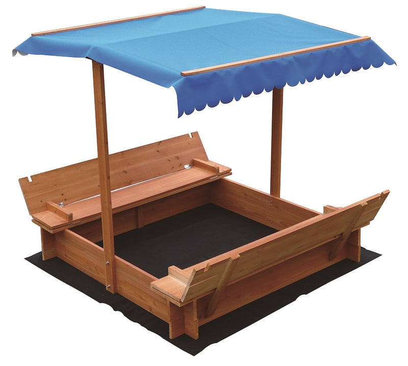 Kids Wooden Toy Sandpit with Canopy - Sale Now