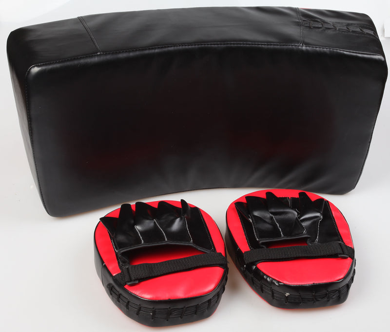 Kicking Boxing Sparring Shield & Punching Pad Mitts Combo - Sale Now