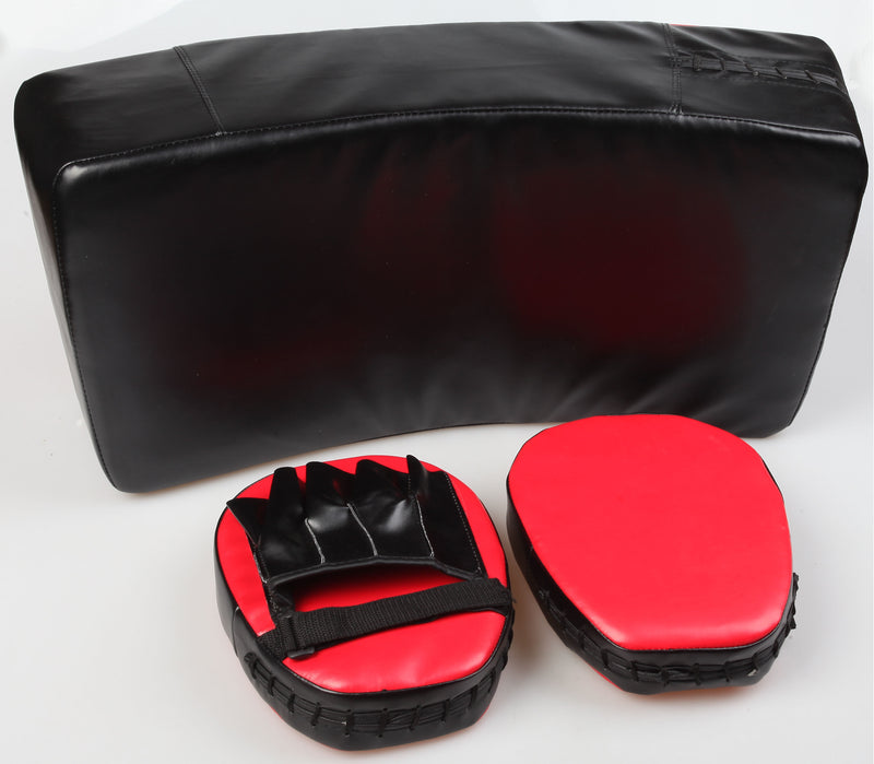 Kicking Boxing Sparring Shield & Punching Pad Mitts Combo - Sale Now