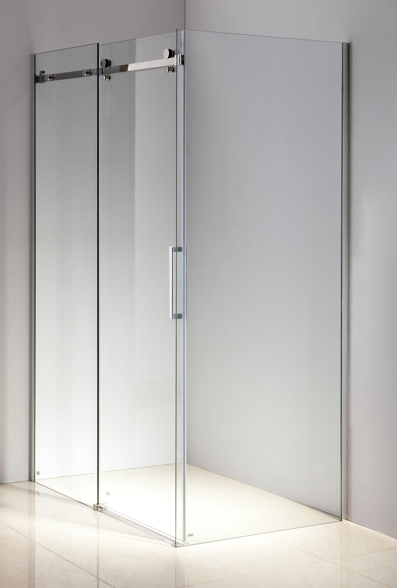 Shower Screen 1200x900x1950mm Frameless Glass Sliding Door By Della Francesca - Sale Now
