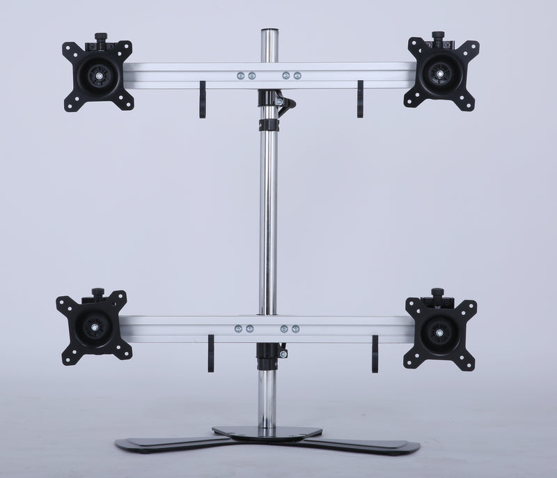 Quad/4/Four XL LCD Monitor Desktop Freestanding Mount Stand - Sale Now