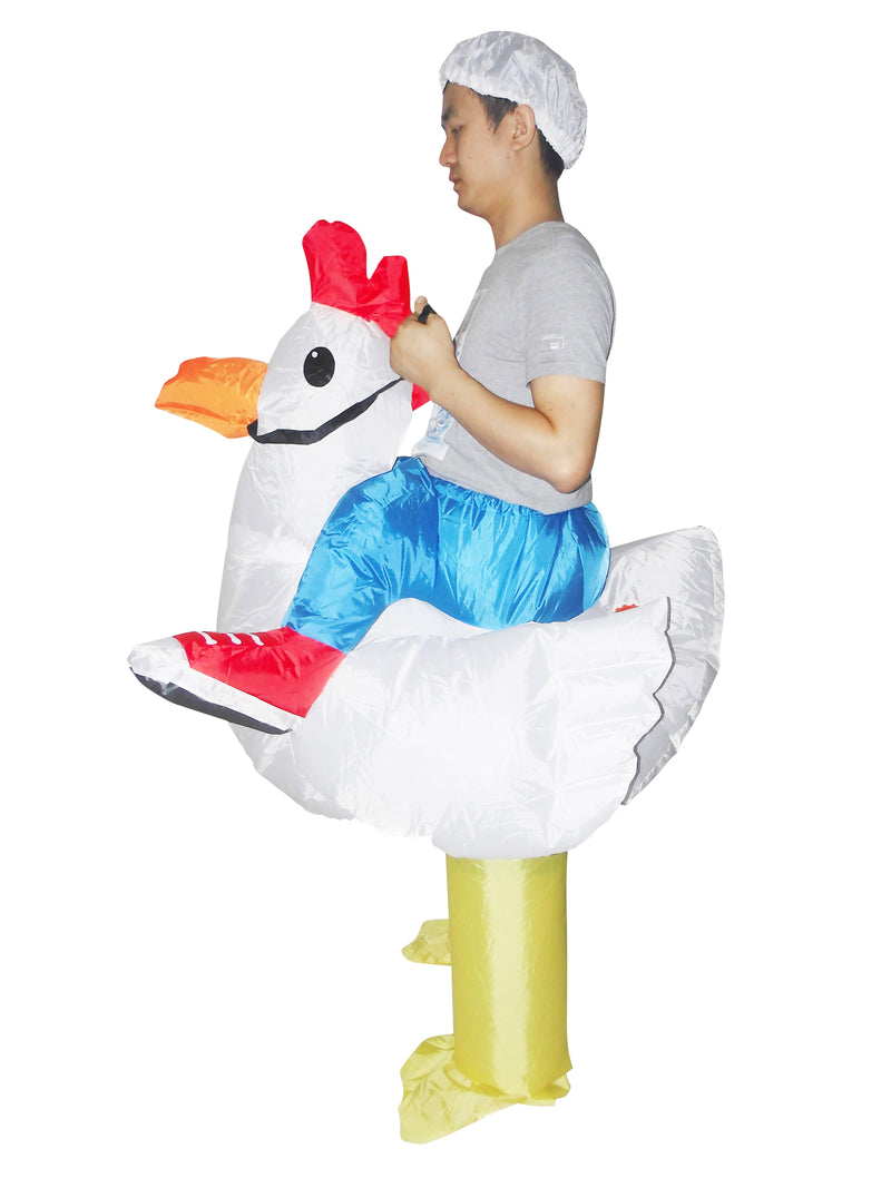 CHICKEN Fancy Dress Inflatable Suit - Fan Operated Costume - Sale Now