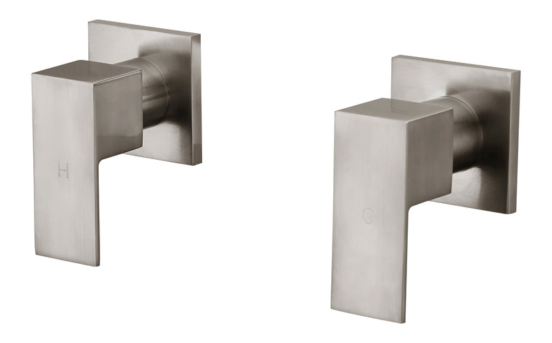 Chrome Bathroom Shower / Bath Mixer Tap Set with Brushed Finish w/ WaterMark - Sale Now