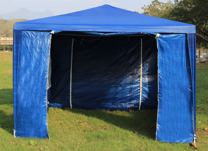 3x3m Gazebo Outdoor Marquee Tent Canopy Blue - Sale Now