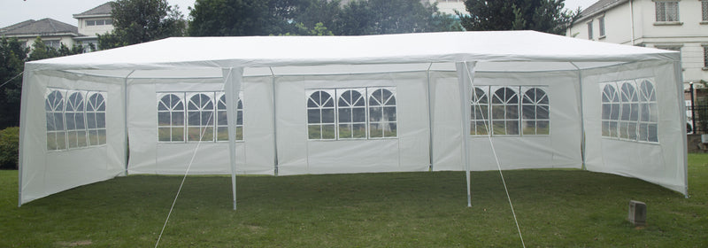 3x9m Wedding Outdoor Gazebo Marquee Tent Canopy White