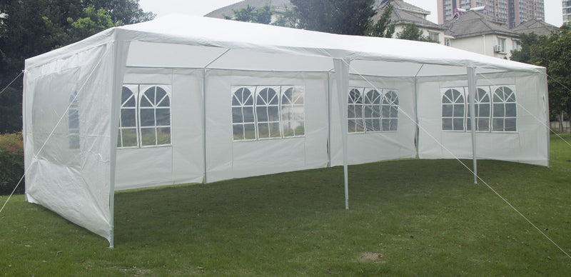 3x9m Wedding Outdoor Gazebo Marquee Tent Canopy White - Sale Now