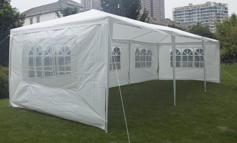 3x9m Wedding Outdoor Gazebo Marquee Tent Canopy White - Sale Now
