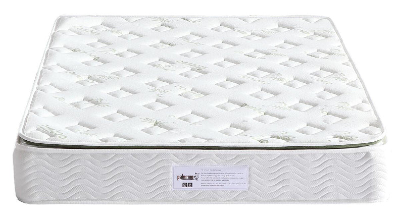 Palermo Double Luxury Latex Pillow Top Topper Spring Mattress - Sale Now