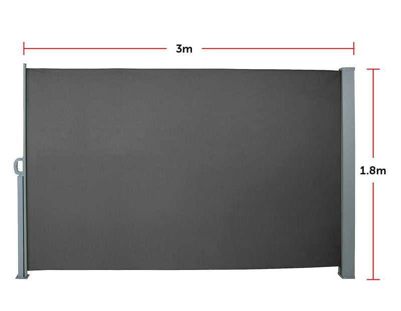 1.8X3M Retractable Side Awning Shade - Sale Now