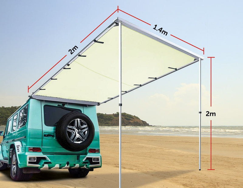 1.4m x 2m Car Side Awning Roof - Sale Now