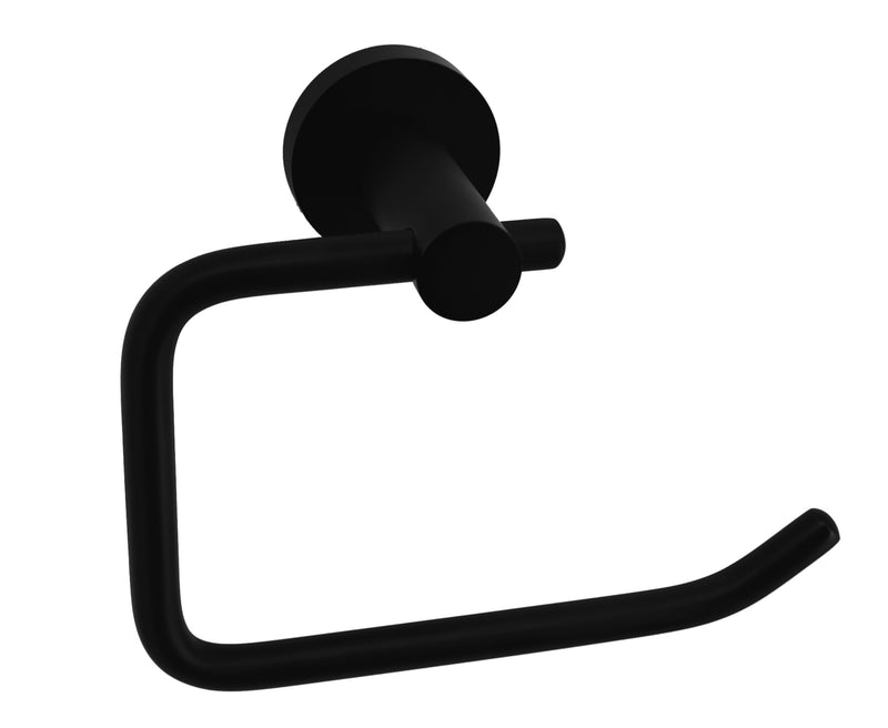 Classic Toilet Paper Holder Electroplated Matte Black Finish - Sale Now