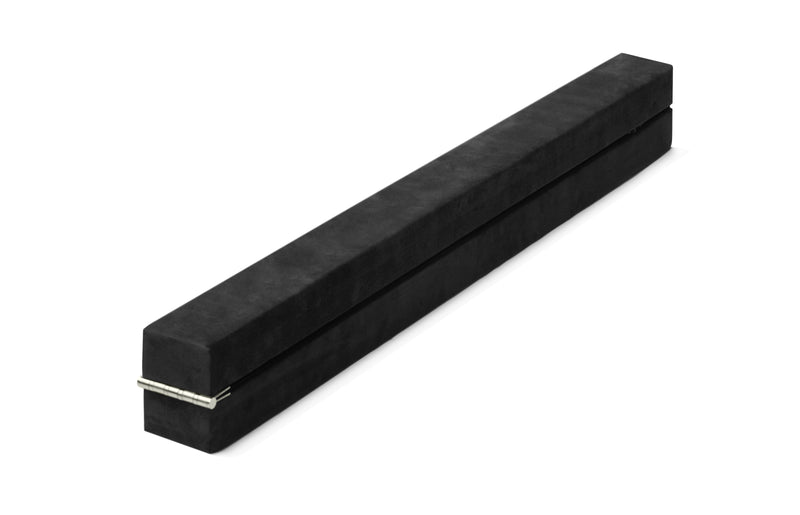 2.45m (8FT) Gymnastics Folding Balance Beam Black Synthetic Suede - Sale Now