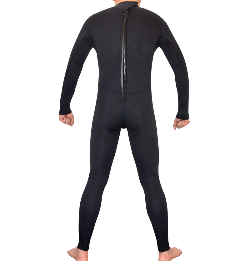 Mens Steamer Wetsuit Long Sleeve/Leg 3mm Neoprene Wet Suit - Extra Large - Sale Now