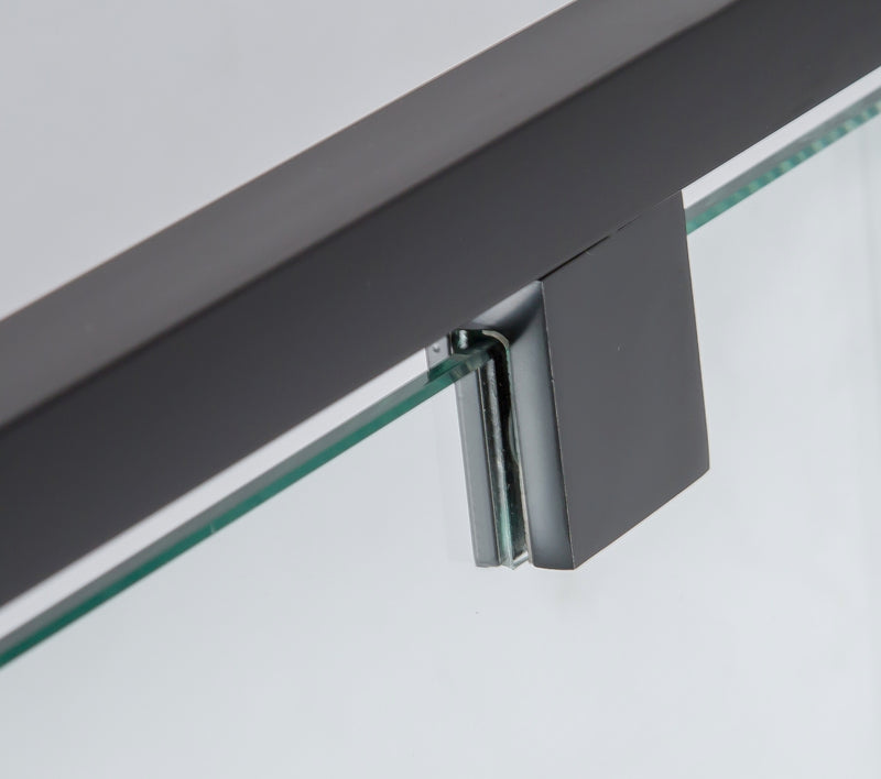 Adjustable Semi Frameless Shower Screen (82~90) x 195cm Australian Safety Glass - Sale Now