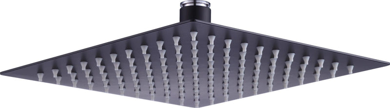 200mm Shower Head Square 304SS Electroplated Matte Black Finish - Sale Now