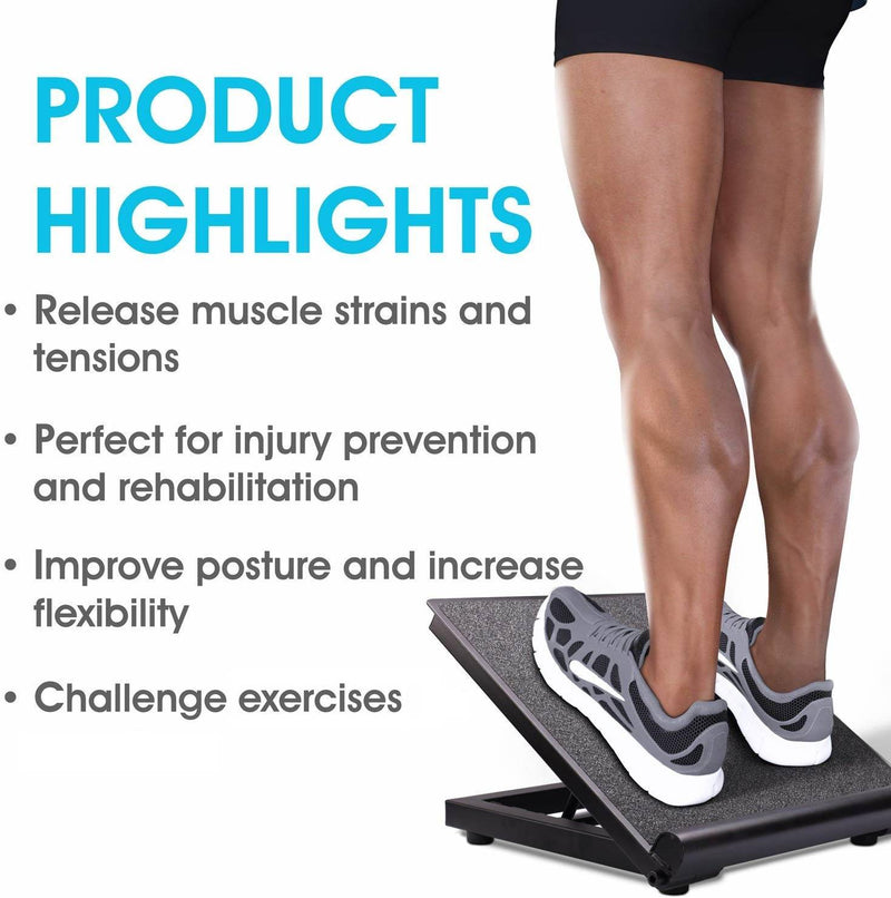Slant Board Adjustable Stretching Ankle Calf Incline Stretch Slip Resistant - Sale Now