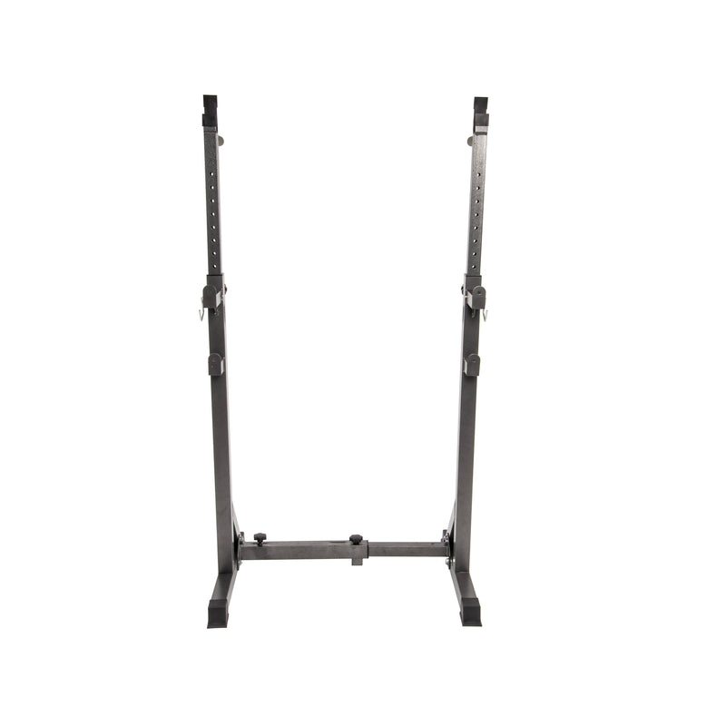 Commercial Squat Rack Adjustable Pair Fitness Exercise Weight Lifting Gym Barbell Stand - Sale Now