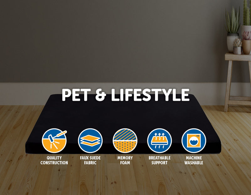 110CM XL Pet Bed Mattress Dog Cat Memory Foam Pad Mat Cushion - Sale Now