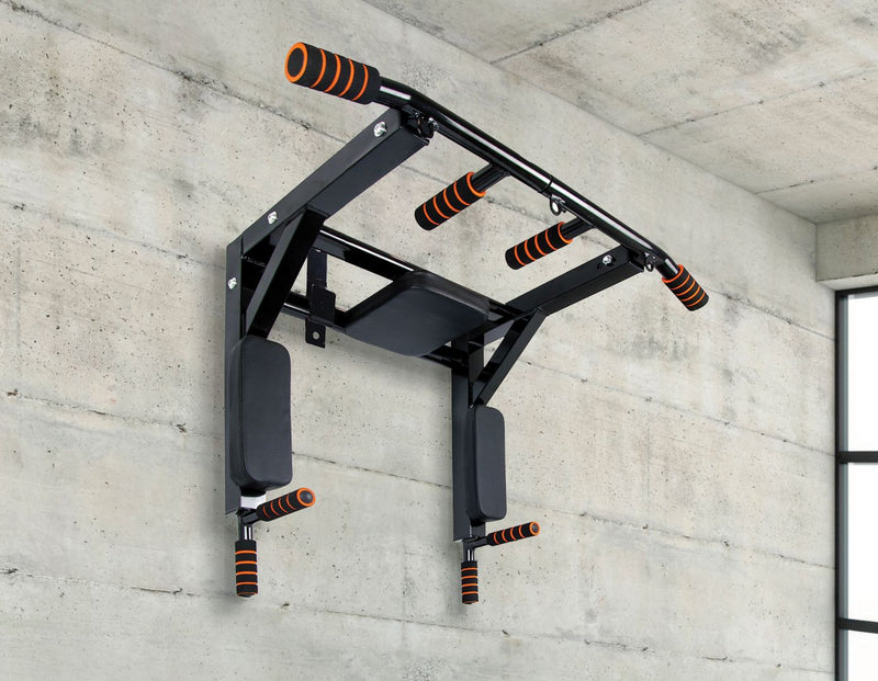 Heavy Duty Wall Mounted Power Station - Knee Raise - Pull Up - Chin Up -Dips Bar - Sale Now