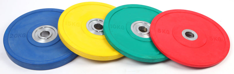 Set of 2 x 5KG PRO Olympic Rubber Bumper Weight Plates - Sale Now