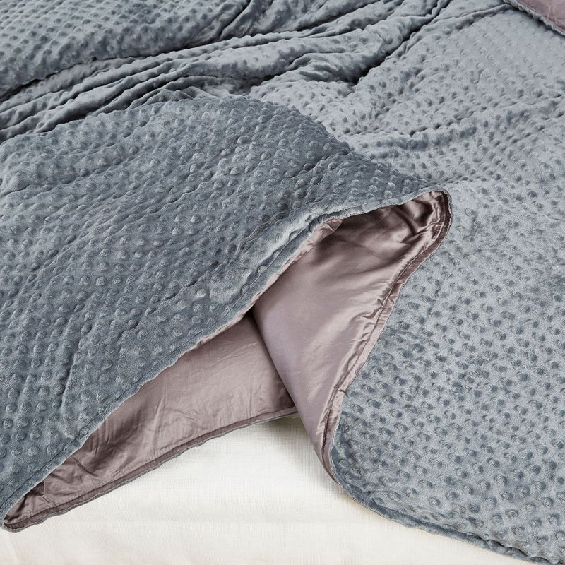 Weighted Blanket with Bamboo and Dotted Minky Cover 9kg - Sale Now