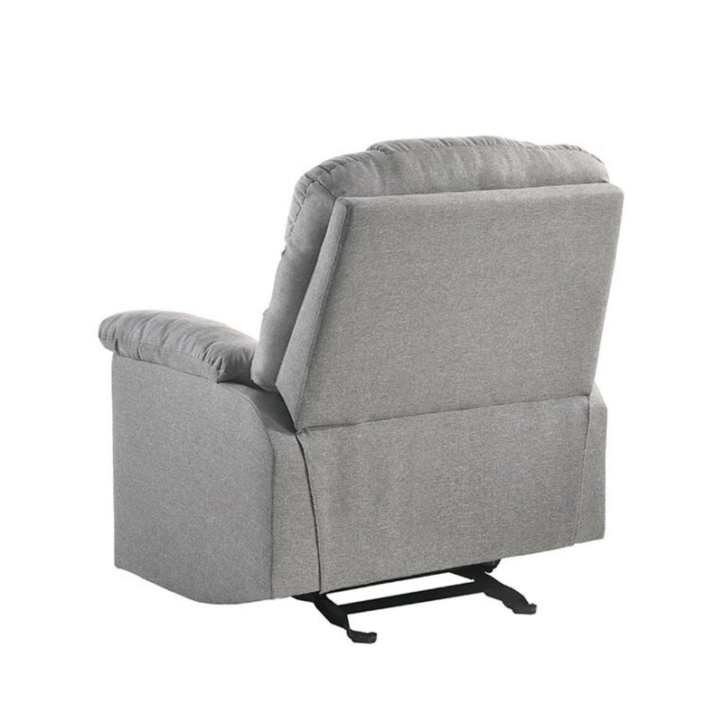 Rocking Recliner Chair Swing Glider Light Grey Fabric - Sale Now